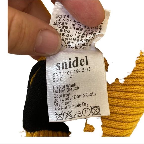 Mustard Yellow Sweater with Black Bow Detail - Picture 4 of 6